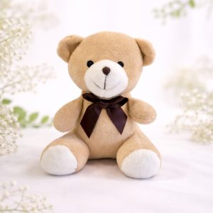 Oso de peluche con lazo